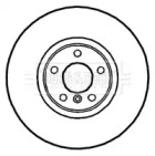 Тормозной диск BORG & BECK BBD5823S