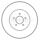 Тормозной диск BORG & BECK BBD5827S