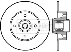 Тормозной диск BORG & BECK BBD5896S