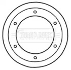 Тормозной диск BORG & BECK BBD5921S