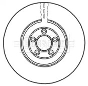 Тормозной диск BORG & BECK BBD5947S