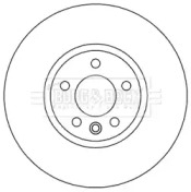 Тормозной диск BORG & BECK BBD5964S