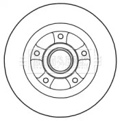Тормозной диск BORG & BECK BBD5968S