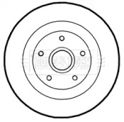 Тормозной диск BORG & BECK BBD5972S