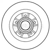 Тормозной диск BORG & BECK BBD5977S