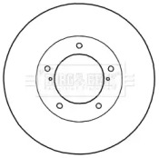 Тормозной диск BORG & BECK BBD6003S