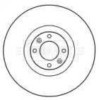 Тормозной диск BORG & BECK BBD6012S