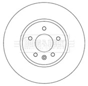 Тормозной диск BORG & BECK BBD6013S