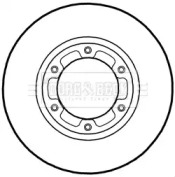 Тормозной диск BORG & BECK BBD6019S