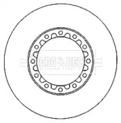 Тормозной диск BORG & BECK BBD6025S