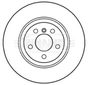 Тормозной диск BORG & BECK BBD6041S