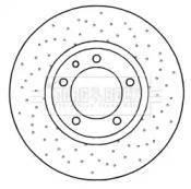 Тормозной диск BORG & BECK BBD6044S