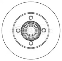 Тормозной диск BORG & BECK BBD6060S