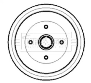 Тормозный барабан BORG & BECK BBR7003