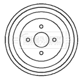 Тормозный барабан BORG & BECK BBR7004