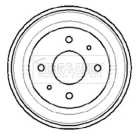 Тормозный барабан BORG & BECK BBR7008