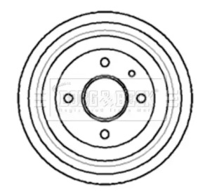 Тормозный барабан BORG & BECK BBR7010
