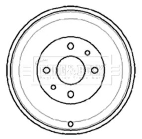 Тормозной барабан BORG & BECK BBR7012