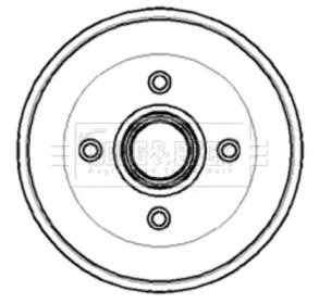 Тормозный барабан BORG & BECK BBR7014