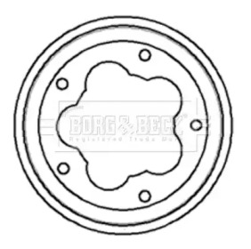 Тормозный барабан BORG & BECK BBR7016