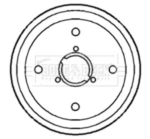 Тормозной барабан BORG & BECK BBR7017