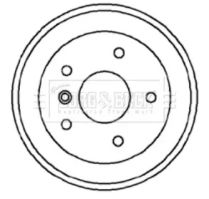 Тормозный барабан BORG & BECK BBR7022