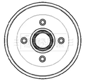 Тормозный барабан BORG & BECK BBR7024