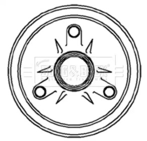 Тормозный барабан BORG & BECK BBR7026