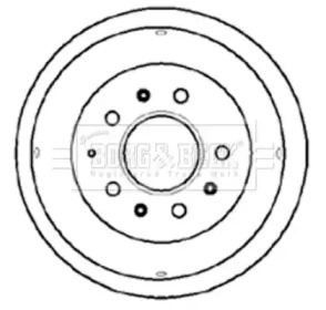 Тормозный барабан BORG & BECK BBR7031