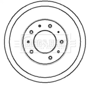 Тормозный барабан BORG & BECK BBR7032