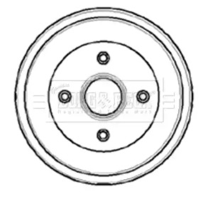 Тормозный барабан BORG & BECK BBR7033