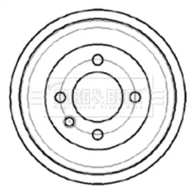 Тормозный барабан BORG & BECK BBR7043