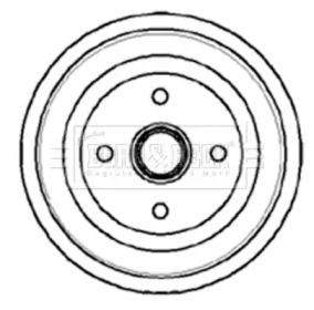 Тормозный барабан BORG & BECK BBR7046