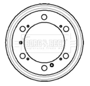 Тормозный барабан BORG & BECK BBR7050