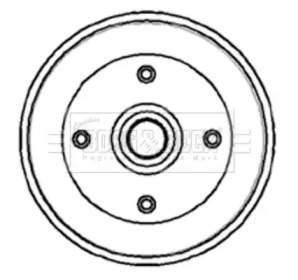 Тормозный барабан BORG & BECK BBR7051