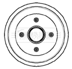 Тормозный барабан BORG & BECK BBR7054