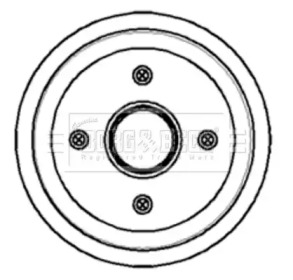 Тормозный барабан BORG & BECK BBR7055