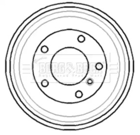 Тормозной барабан BORG & BECK BBR7069