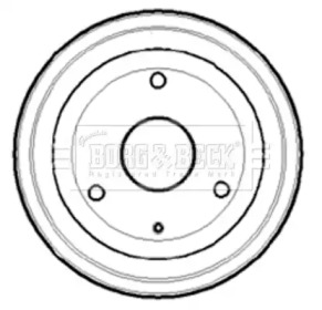 Тормозный барабан BORG & BECK BBR7073