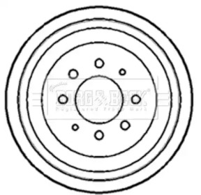 Тормозный барабан BORG & BECK BBR7076