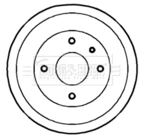 Тормозный барабан BORG & BECK BBR7077