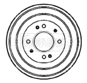 Тормозный барабан BORG & BECK BBR7078