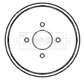 Тормозный барабан BORG & BECK BBR7089