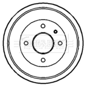 Тормозный барабан BORG & BECK BBR7091