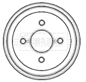 Тормозной барабан BORG & BECK BBR7095