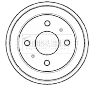 Тормозный барабан BORG & BECK BBR7096