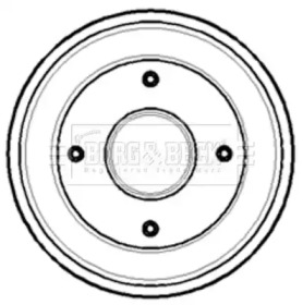 Тормозный барабан BORG & BECK BBR7099