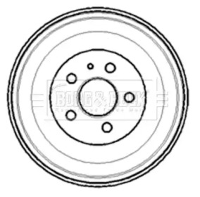 Тормозный барабан BORG & BECK BBR7100