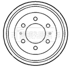 Тормозный барабан BORG & BECK BBR7102