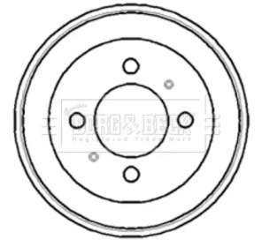 Тормозный барабан BORG & BECK BBR7104